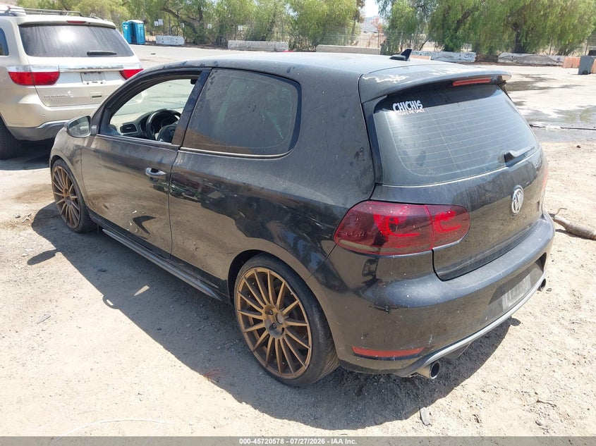 2010 Volkswagen Gti VIN WVWFD7AJ9AW140285 IAAI salvage auction — NORMAL WEAR, Salvage Title - Dealer (California), sold $800 on 2026-08-04 (photo 3)
