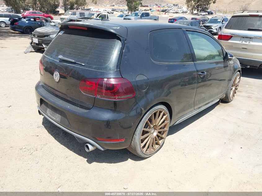 2010 Volkswagen Gti VIN WVWFD7AJ9AW140285 IAAI salvage auction — NORMAL WEAR, Salvage Title - Dealer (California), sold $800 on 2026-08-04 (photo 4)