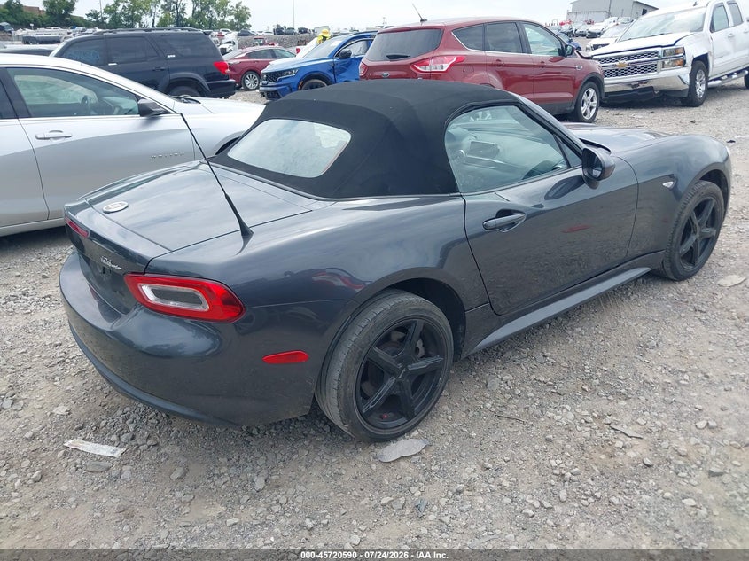2017 Fiat 124 spider VIN JC1NFAEK8H0128693 IAAI salvage auction — LEFT SIDE, Wait Title, sold $2,750 on 2026-08-13 (photo 4)