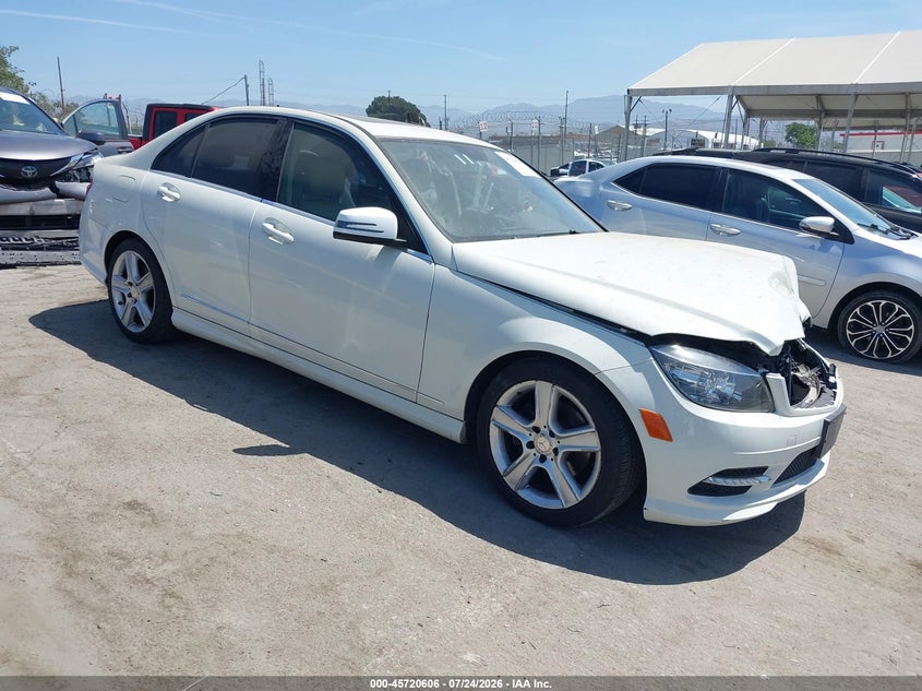 2011 Mercedes-benz C class VIN WDDGF5EB9BA524738 IAAI salvage auction — FRONT END, Salvage (Arizona), sold $325 on 2026-08-19 (photo 1)