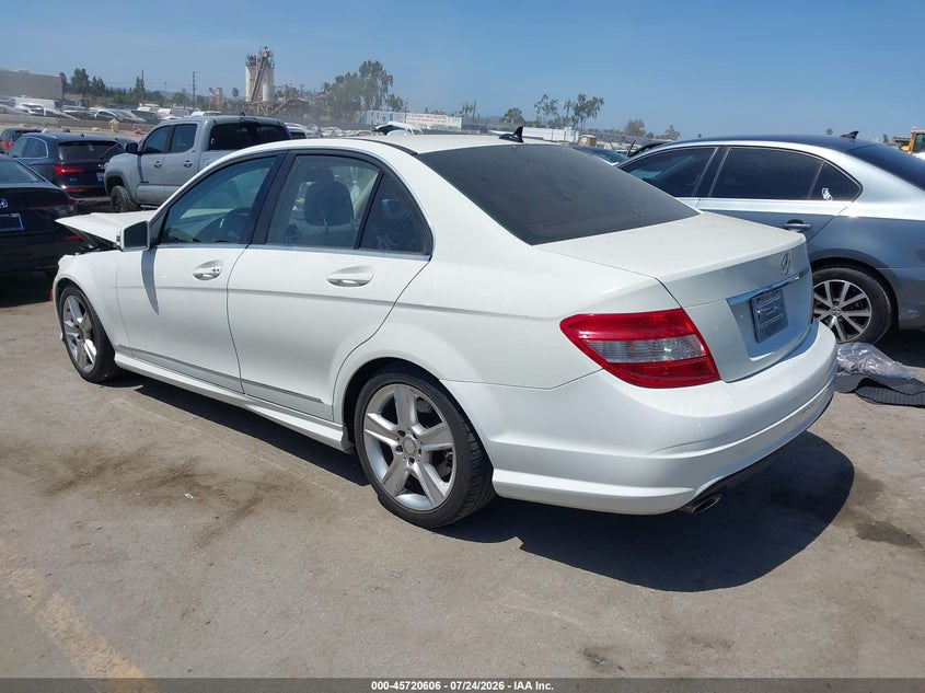 2011 Mercedes-benz C class VIN WDDGF5EB9BA524738 IAAI salvage auction — FRONT END, Salvage (Arizona), sold $325 on 2026-08-19 (photo 3)
