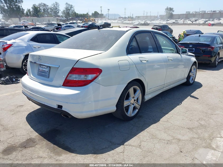 2011 Mercedes-benz C class VIN WDDGF5EB9BA524738 IAAI salvage auction — FRONT END, Salvage (Arizona), sold $325 on 2026-08-19 (photo 4)