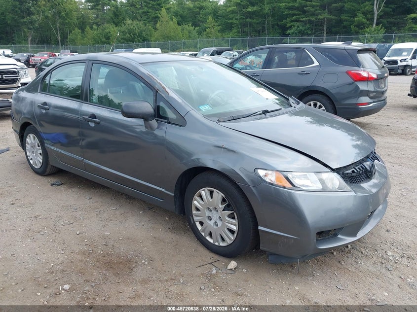 2010 Honda Civic VIN 2HGFA1F37AH557419 IAAI salvage auction — FRONT & REAR, Clear (Massachusetts), sold $675 on 2026-08-03 (photo 1)