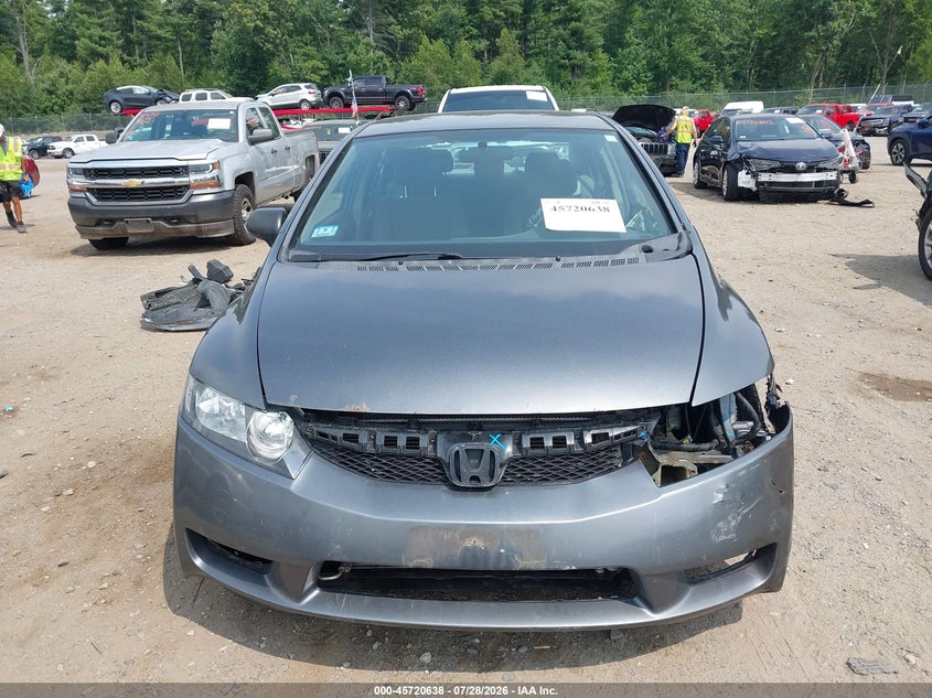 2010 Honda Civic VIN 2HGFA1F37AH557419 IAAI salvage auction — FRONT & REAR, Clear (Massachusetts), sold $675 on 2026-08-03 (photo 6)