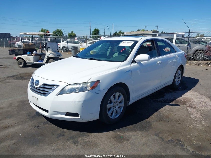 2007 Toyota Camry hybrid VIN JTNBB46K873010217 IAAI salvage auction — FRONT END, Salvage (California), sold $1,050 on 2026-08-02 (photo 2)