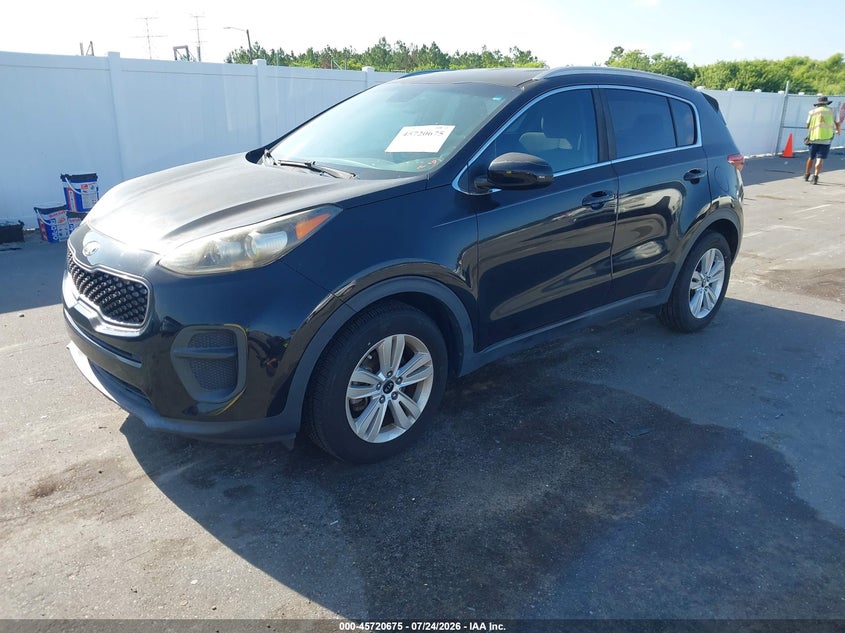 2017 Kia Sportage VIN KNDPM3ACXH7032695 IAAI salvage auction — NORMAL WEAR, Clear (Florida), sold $1,600 on 2026-07-27 (photo 2)