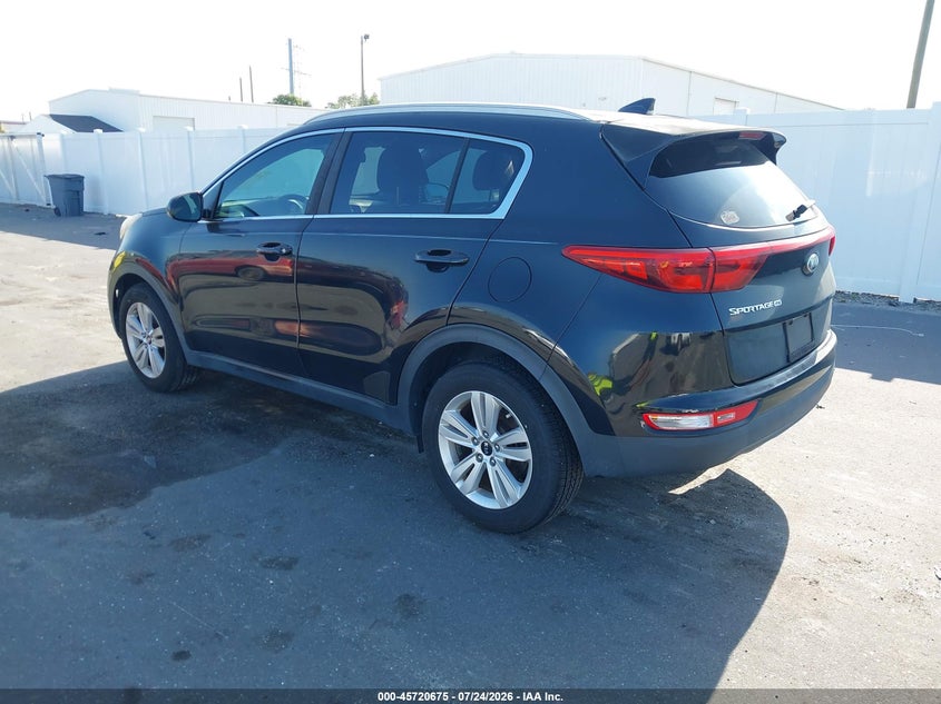 2017 Kia Sportage VIN KNDPM3ACXH7032695 IAAI salvage auction — NORMAL WEAR, Clear (Florida), sold $1,600 on 2026-07-27 (photo 3)
