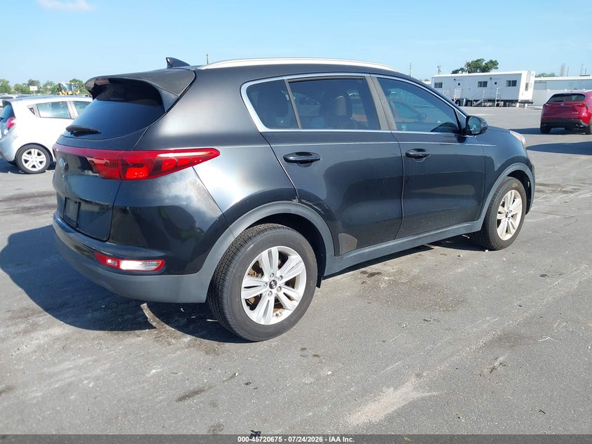 2017 Kia Sportage VIN KNDPM3ACXH7032695 IAAI salvage auction — NORMAL WEAR, Clear (Florida), sold $1,600 on 2026-07-27 (photo 4)