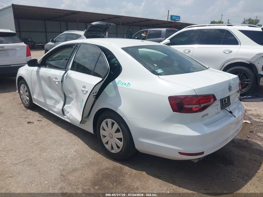 2016 Volkswagen Jetta VIN 3VW267AJ4GM398941 IAAI salvage auction — LEFT SIDE, Original (Texas), sold $2,000 on 2026-09-03 (photo 3)
