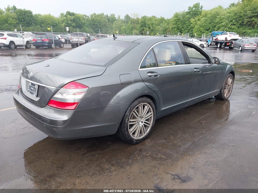 2007 Mercedes-benz S class VIN WDDNG71XX7A039906 IAAI salvage auction — ROOF, Salvage (Connecticut), sold $1,600 on 2026-08-14 (photo 4)