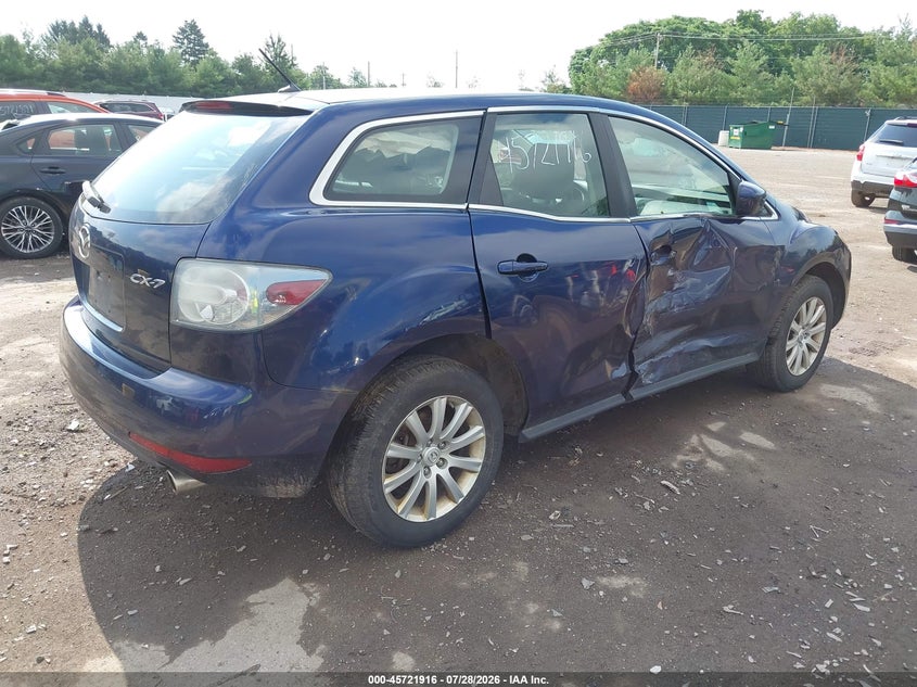 2012 Mazda Cx-7 VIN JM3ER2A52C0420646 IAAI salvage auction — SIDE, Clear (Indiana), sold $525 on 2026-09-11 (photo 4)