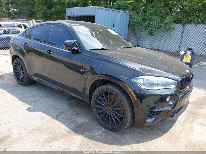2016 BMW X6 m VIN 5YMKW8C51G0R43271 IAAI salvage auction — WATER/FLOOD, Mv-907A (New York), sold $8,850 on 2026-09-15 (photo 1)