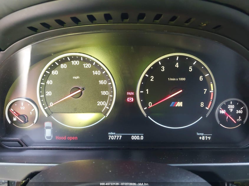 2016 BMW X6 m VIN 5YMKW8C51G0R43271 IAAI salvage auction — WATER/FLOOD, Mv-907A (New York), sold $8,850 on 2026-09-15 (photo 7)