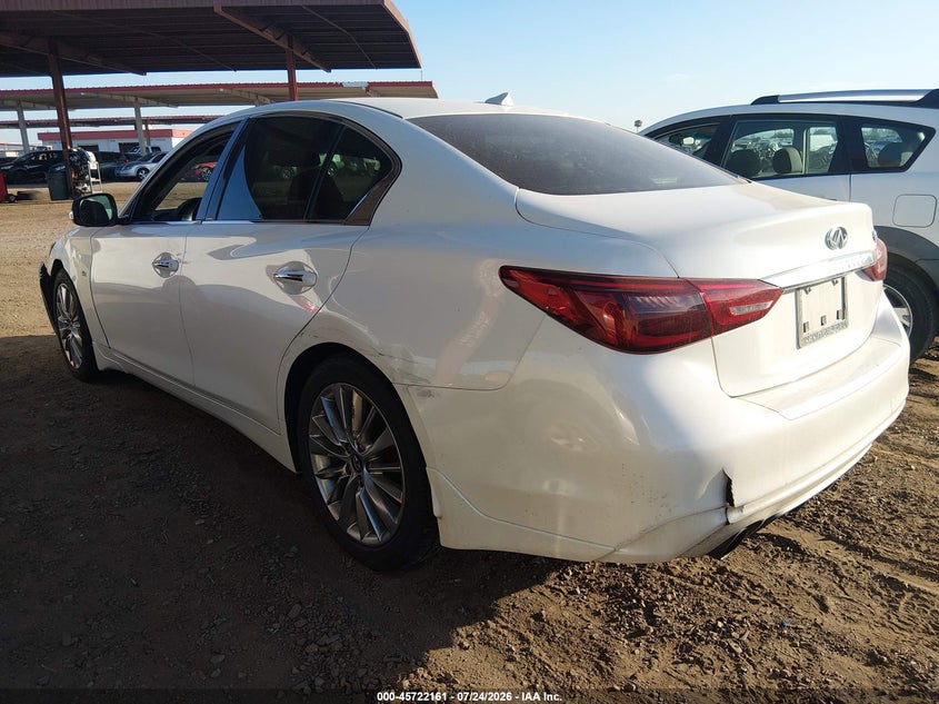 2018 Infiniti Q50 VIN JN1EV7AP4JM351857 IAAI salvage auction — NORMAL WEAR, Clear-Dealer Only (Arizona), sold $200 on 2026-07-28 (photo 3)