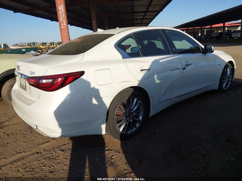 2018 Infiniti Q50 VIN JN1EV7AP4JM351857 IAAI salvage auction — NORMAL WEAR, Clear-Dealer Only (Arizona), sold $200 on 2026-07-28 (photo 4)