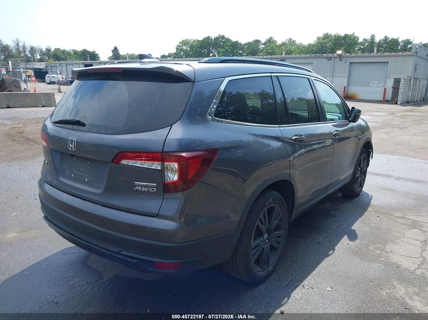 2022 Honda Pilot VIN 5FNYF6H20NB056202 IAAI salvage auction — FRONT END, Wait Title, sold $10,500 on 2026-08-18 (photo 4)