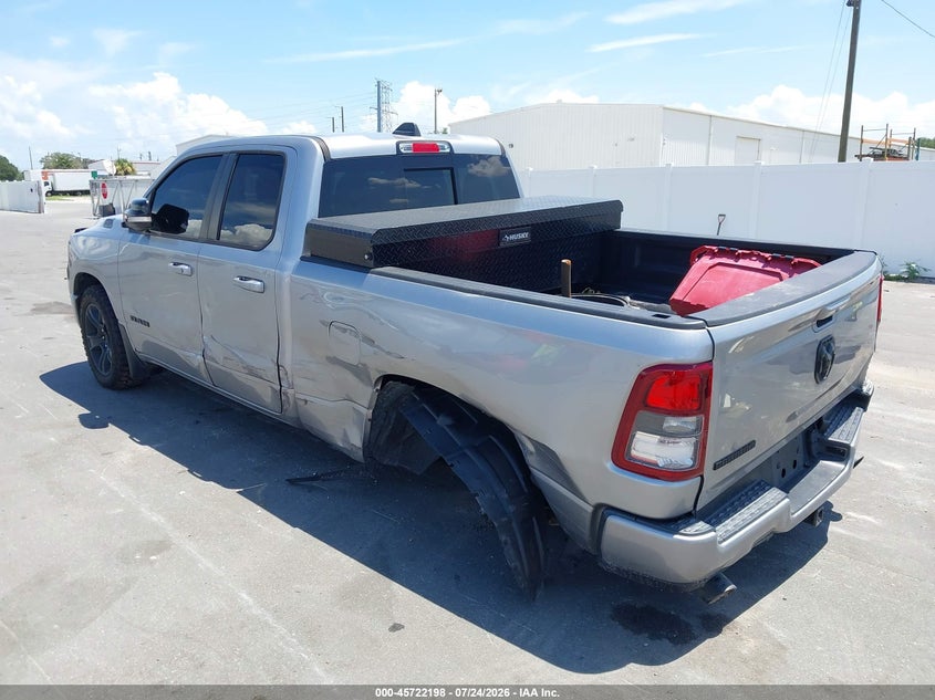 2021 Ram 1500 VIN 1C6RREBT5MN807292 IAAI salvage auction — REAR END, Salvage Title, sold $7,300 on 2026-09-13 (photo 3)