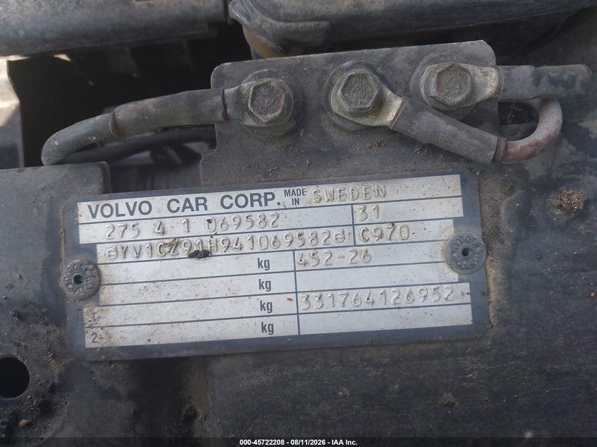2004 Volvo Xc90 VIN YV1CZ91H941069582 IAAI salvage auction — NORMAL WEAR, Clear (Missouri), sold $325 on 2026-08-17 (photo 9)