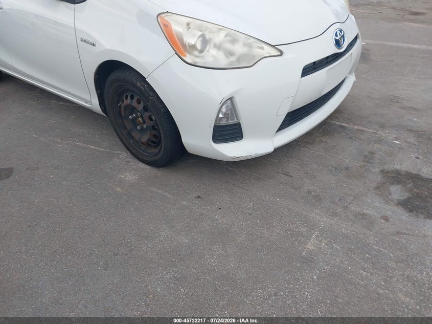 2012 Toyota Prius c VIN JTDKDTB38C1513145 IAAI salvage auction — NORMAL WEAR, Clear (Mississippi), sold $25 on 2026-07-28 (photo 6)