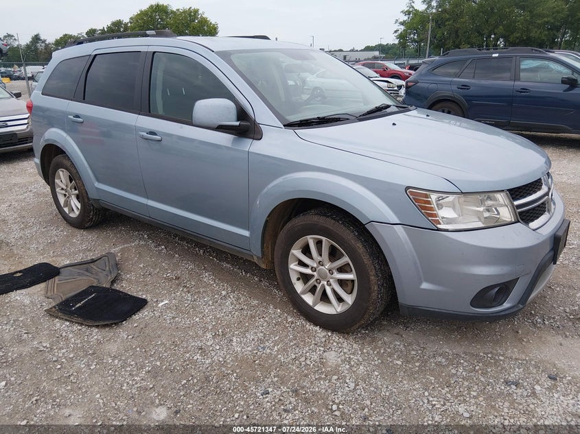 2013 Dodge Journey VIN 3C4PDCBG0DT636862 IAAI salvage auction — LEFT SIDE, Salvage (Missouri), sold $375 on 2026-08-22 (photo 1)