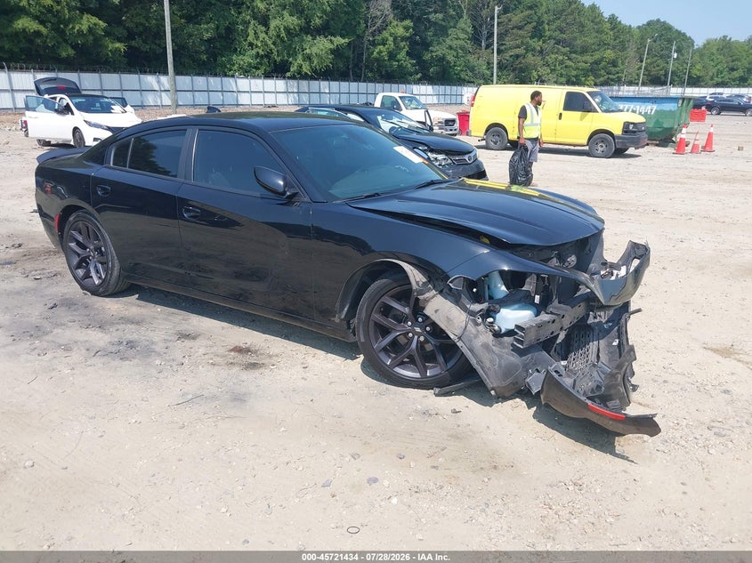 2020 Dodge Charger VIN 2C3CDXBG8LH229129 IAAI salvage auction — FRONT END, Wait Title, sold $1,450 on 2026-09-25 (photo 1)