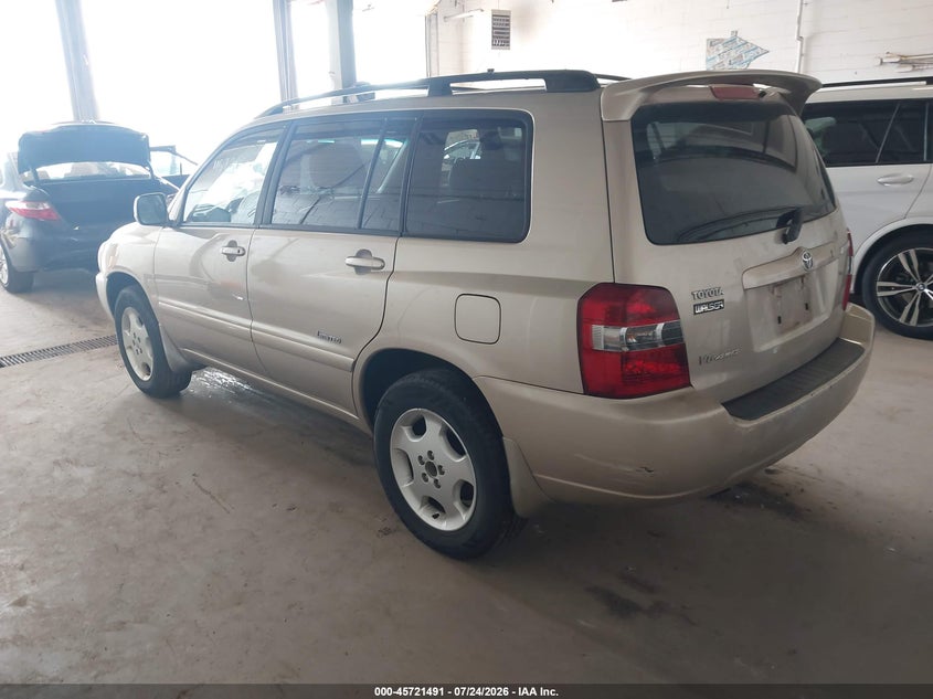 2006 Toyota Highlander VIN JTEEP21A860175752 IAAI salvage auction — NORMAL WEAR, Clear (Minnesota), sold $75 on 2026-07-29 (photo 3)