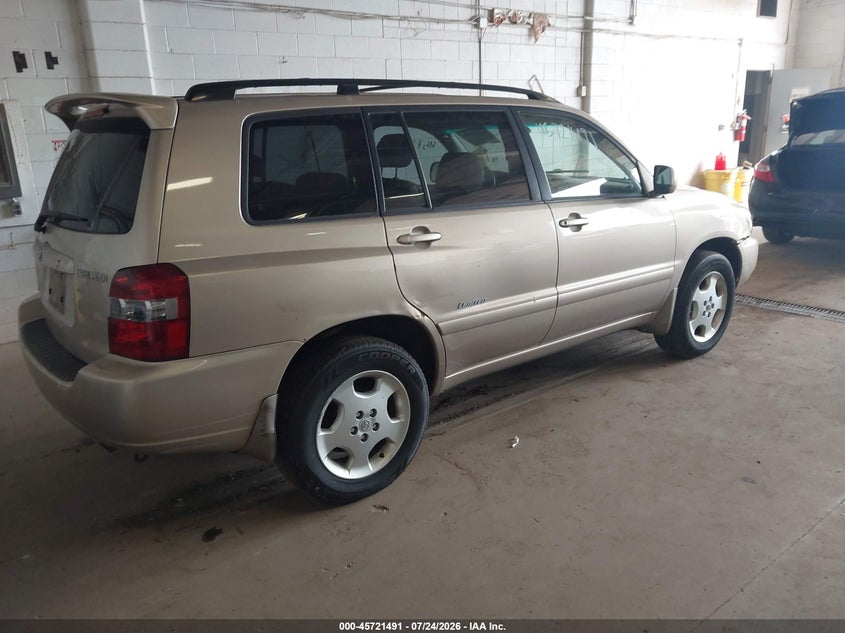 2006 Toyota Highlander VIN JTEEP21A860175752 IAAI salvage auction — NORMAL WEAR, Clear (Minnesota), sold $75 on 2026-07-29 (photo 4)
