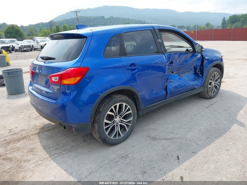 2017 Mitsubishi Outlander VIN JA4AR3AW9HZ053957 IAAI salvage auction — RIGHT SIDE, Salvage Title, sold $625 on 2026-08-22 (photo 4)