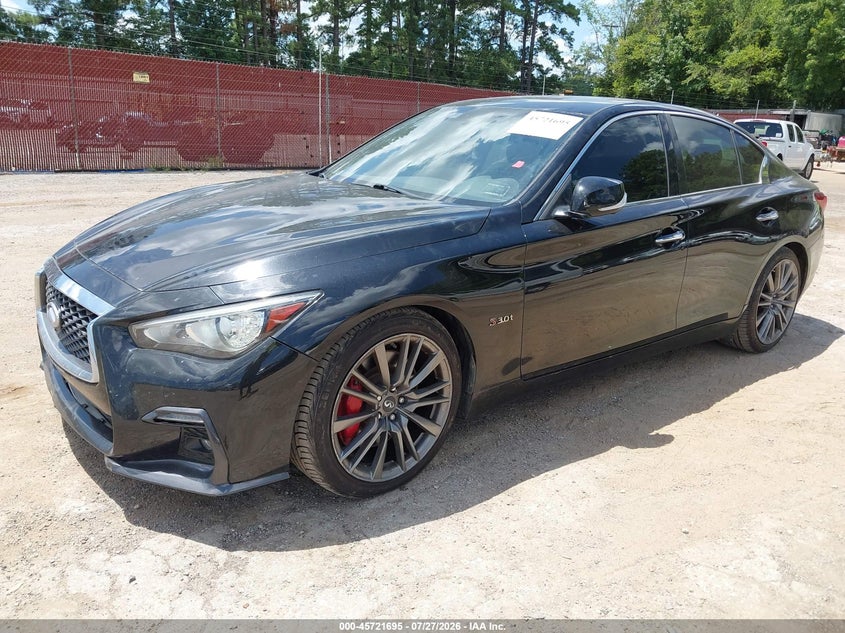 2018 Infiniti Q50 VIN JN1FV7AP9JM461565 IAAI salvage auction — FRONT END, Wait Title, sold $5,600 on 2026-09-06 (photo 2)