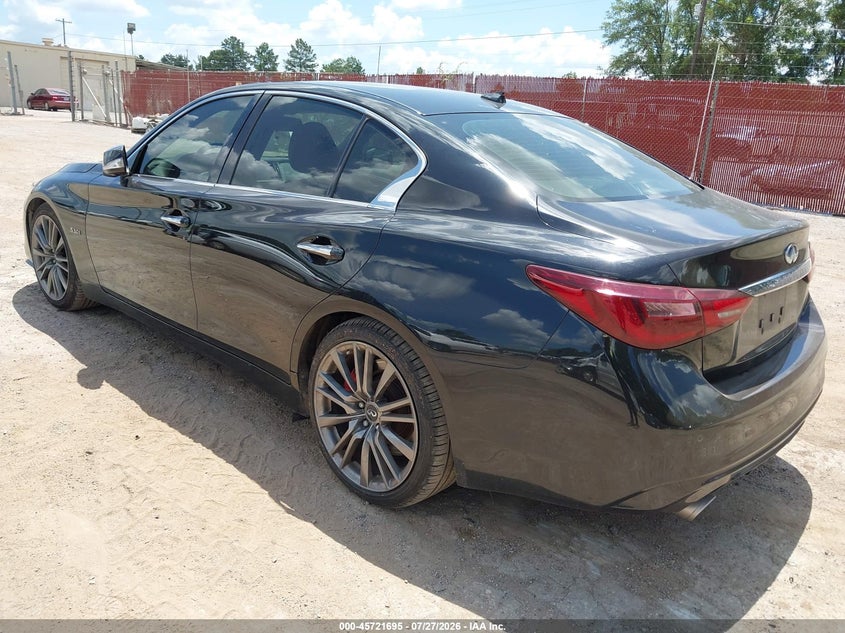 2018 Infiniti Q50 VIN JN1FV7AP9JM461565 IAAI salvage auction — FRONT END, Wait Title, sold $5,600 on 2026-09-06 (photo 3)