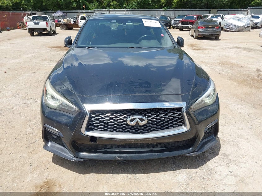 2018 Infiniti Q50 VIN JN1FV7AP9JM461565 IAAI salvage auction — FRONT END, Wait Title, sold $5,600 on 2026-09-06 (photo 6)