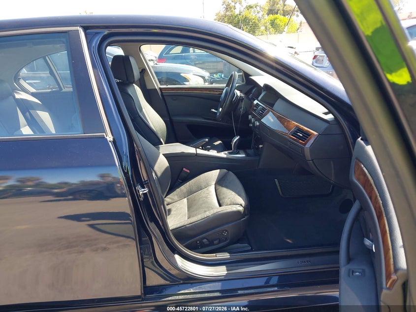 2008 BMW 5 series VIN WBANW535X8CT54141 IAAI salvage auction — LEFT REAR, Salvage (California), sold $1,350 on 2026-08-03 (photo 5)