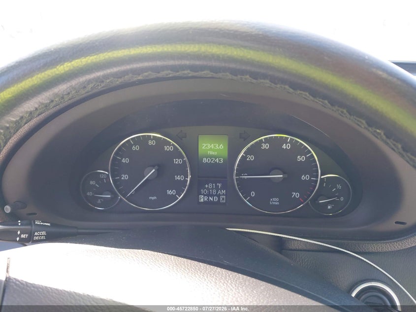 2006 Mercedes-benz C class VIN WDBRF52HX6F743663 IAAI salvage auction — SIDE, Salvage (California), sold $900 on 2026-08-03 (photo 7)