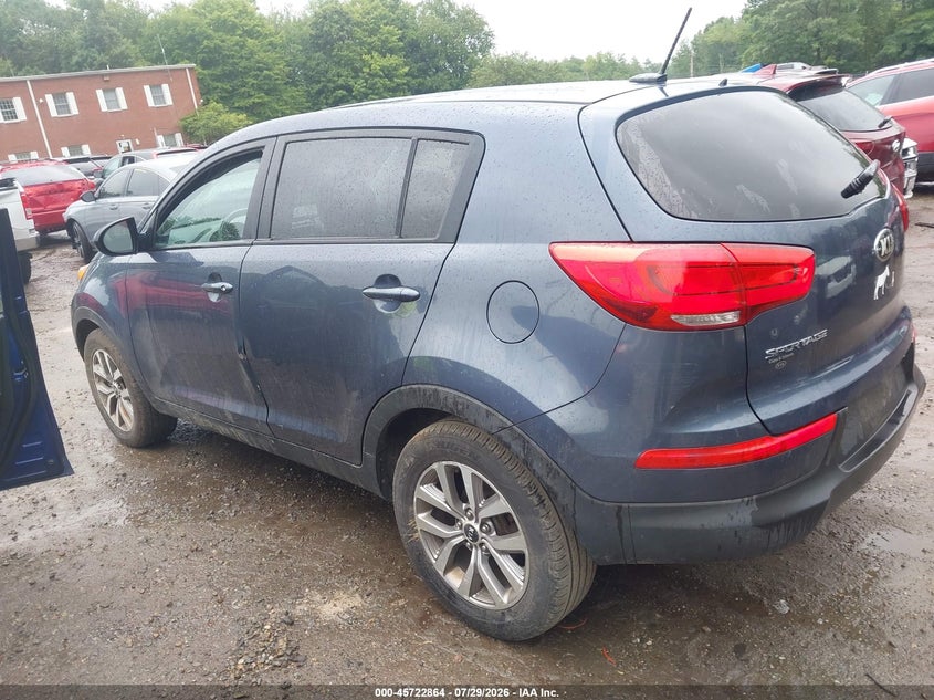 2016 Kia Sportage VIN KNDPB3AC1G7833214 IAAI salvage auction — FRONT END, Clear (Massachusetts), sold $1,250 on 2026-08-02 (photo 3)