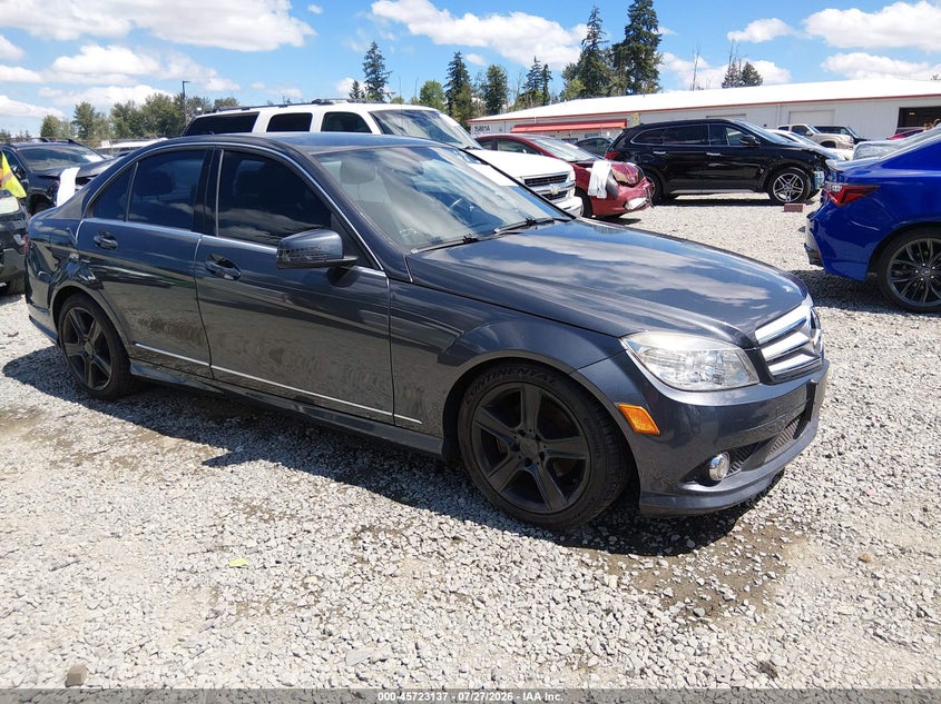 2010 Mercedes-benz C class VIN WDDGF8BB1AR115171 IAAI salvage auction — REAR END, Bill Of Sale (Washington), sold $775 on 2026-08-13 (photo 1)