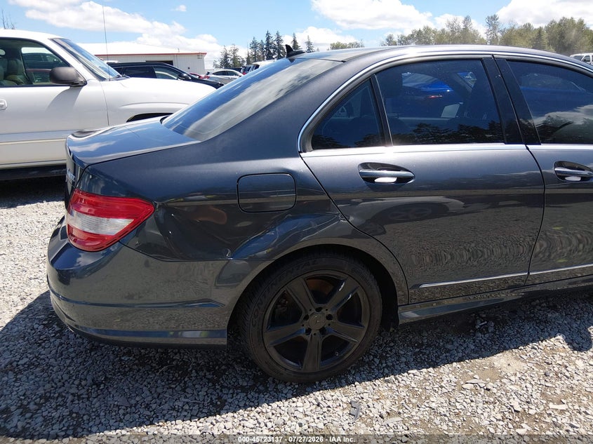 2010 Mercedes-benz C class VIN WDDGF8BB1AR115171 IAAI salvage auction — REAR END, Bill Of Sale (Washington), sold $775 on 2026-08-13 (photo 6)