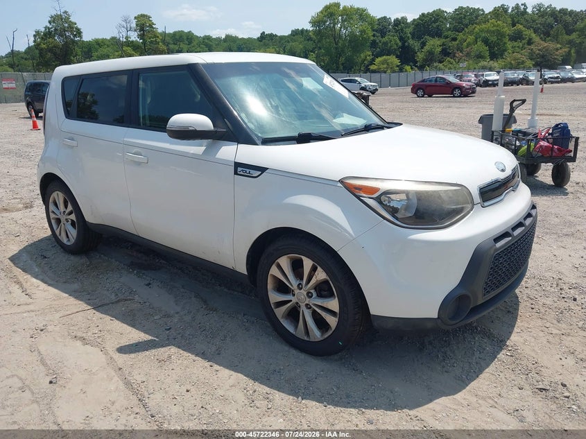 2014 Kia Soul VIN KNDJP3A53E7028420 IAAI salvage auction — NORMAL WEAR, Clear (New Jersey), sold $300 on 2026-07-28 (photo 1)