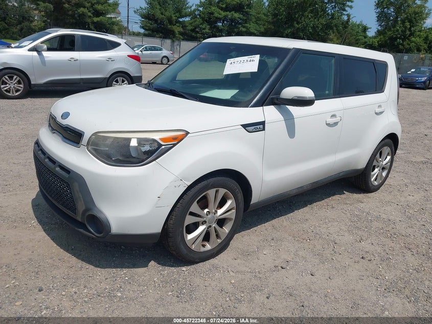 2014 Kia Soul VIN KNDJP3A53E7028420 IAAI salvage auction — NORMAL WEAR, Clear (New Jersey), sold $300 on 2026-07-28 (photo 2)