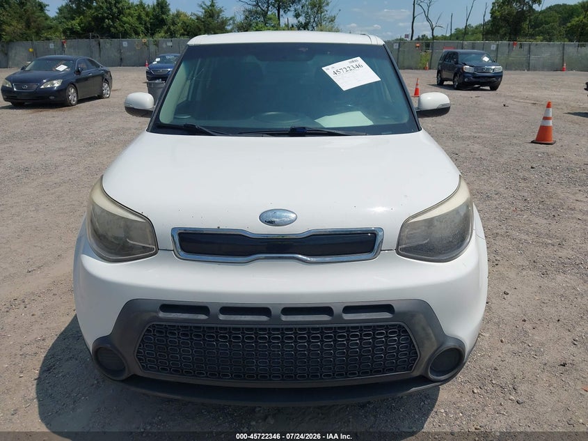 2014 Kia Soul VIN KNDJP3A53E7028420 IAAI salvage auction — NORMAL WEAR, Clear (New Jersey), sold $300 on 2026-07-28 (photo 6)
