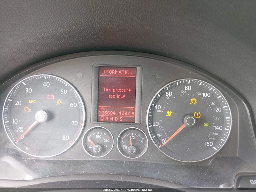 2007 Volkswagen Eos VIN WVWDB71FX7V031115 IAAI salvage auction — FRONT END, Salvage (California), sold $500 on 2026-08-15 (photo 7)