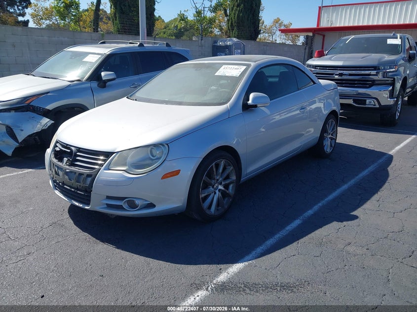 2007 Volkswagen Eos VIN WVWDB71FX7V031115 IAAI salvage auction — FRONT END, Salvage (California), sold $500 on 2026-08-15 (photo 2)