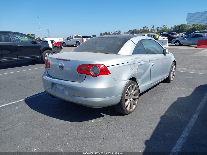 2007 Volkswagen Eos VIN WVWDB71FX7V031115 IAAI salvage auction — FRONT END, Salvage (California), sold $500 on 2026-08-15 (photo 4)