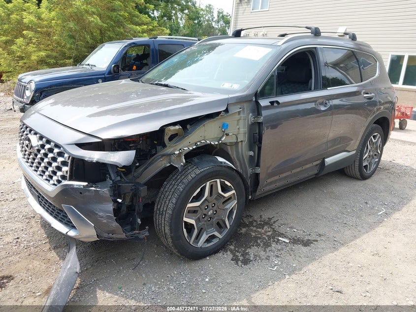 2022 Hyundai Santa fe VIN KM8S5DA13NU041341 IAAI salvage auction — LEFT SIDE, Salvage Title, sold $12,200 on 2026-09-02 (photo 2)