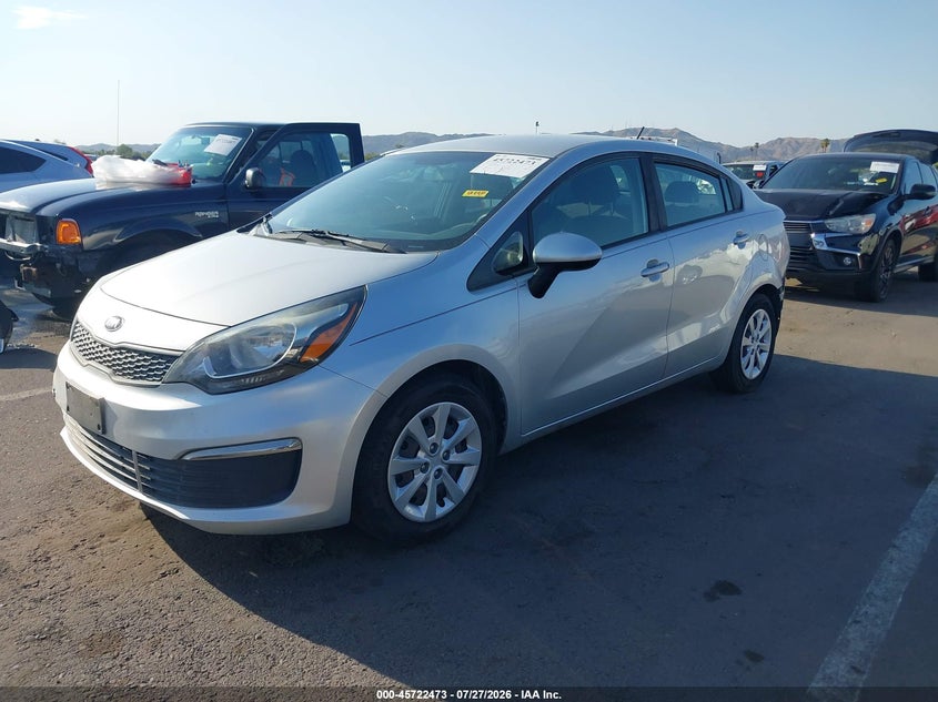 2016 Kia Rio VIN KNADM4A37G6667349 IAAI salvage auction — REAR END, Wait Title, sold $1,350 on 2026-08-21 (photo 2)