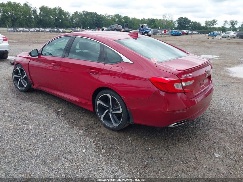 2019 Honda Accord VIN 1HGCV1F35KA164512 IAAI salvage auction — SIDE, Salvage Title, sold $7,000 on 2026-08-22 (photo 3)