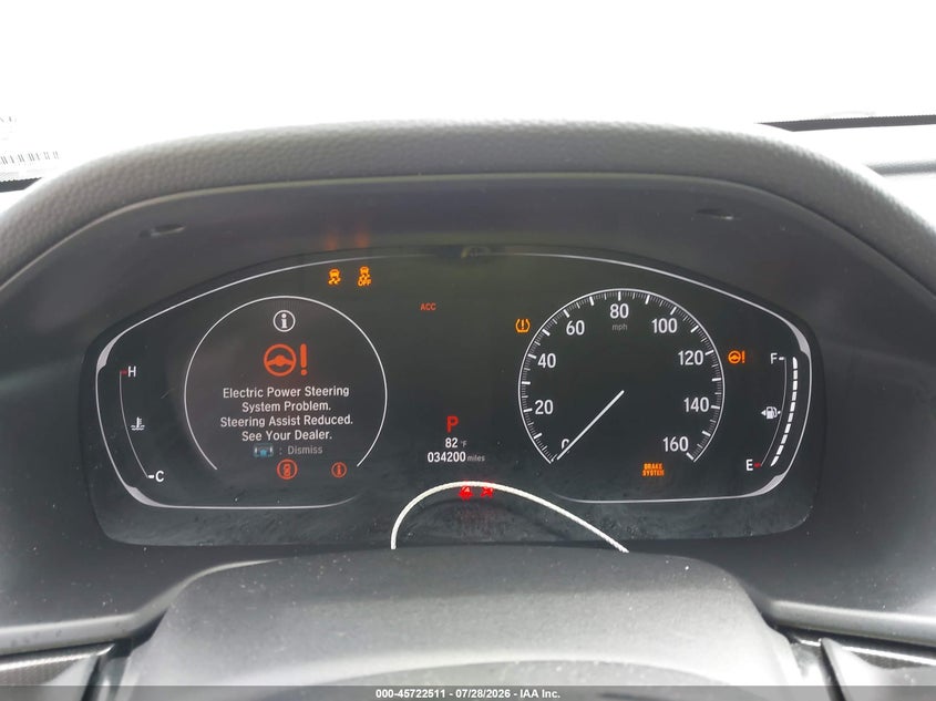 2019 Honda Accord VIN 1HGCV1F35KA164512 IAAI salvage auction — SIDE, Salvage Title, sold $7,000 on 2026-08-22 (photo 7)