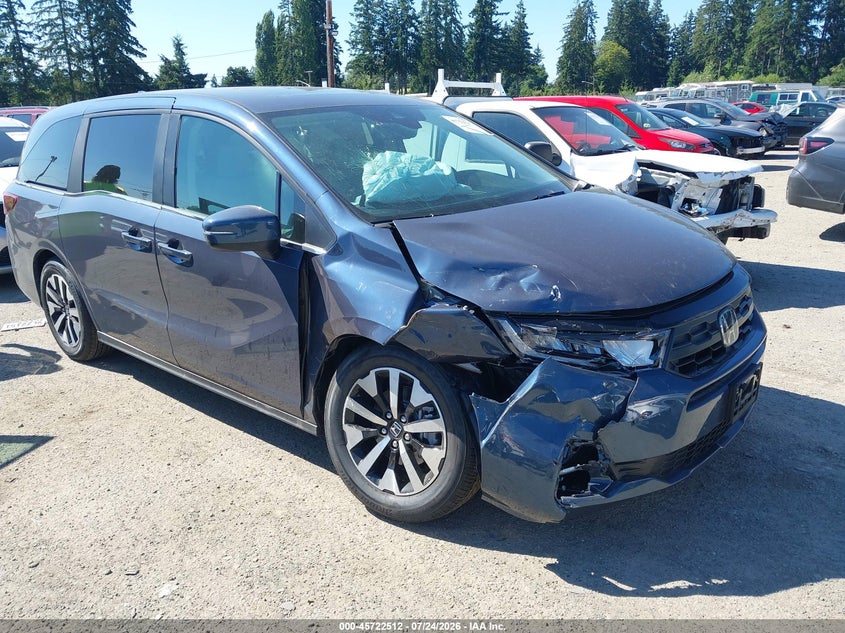 2026 Honda Odyssey VIN 5FNRL6H66TB073521 IAAI salvage auction — RIGHT FRONT, Salvage Title, sold $18,800 on 2026-07-29 (photo 1)