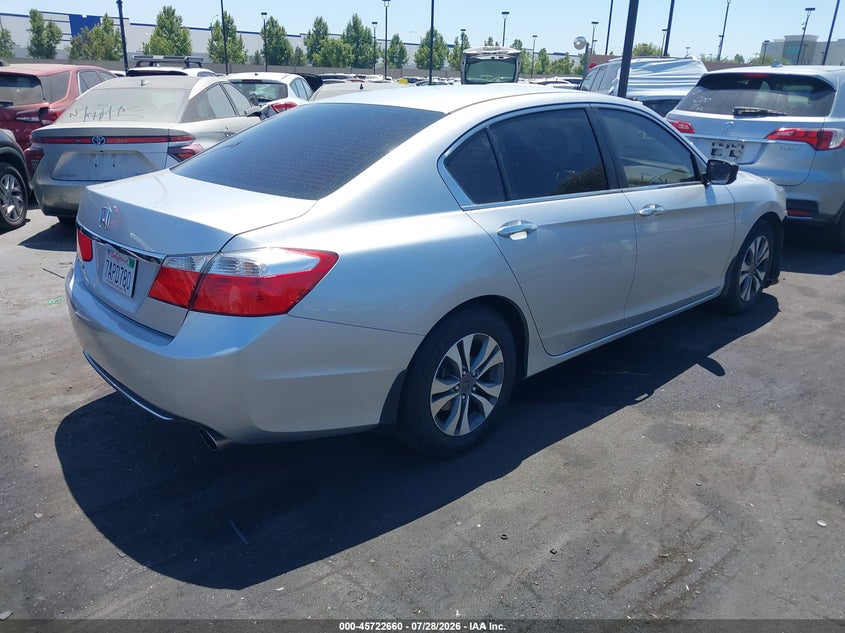 2013 Honda Accord VIN 1HGCR2F31DA162558 IAAI salvage auction — FRONT END, Salvage Certificate (California), sold $3,450 on 2026-08-26 (photo 4)