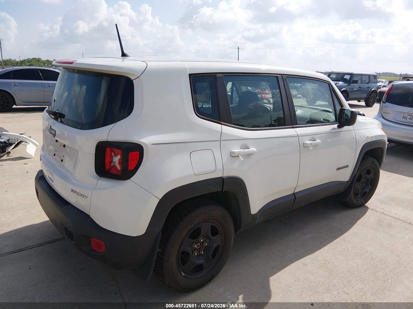 2018 Jeep Renegade VIN ZACCJBAB4JPJ57237 IAAI salvage auction — MECHANICAL, Clear (Delaware), sold $1,250 on 2026-07-31 (photo 4)