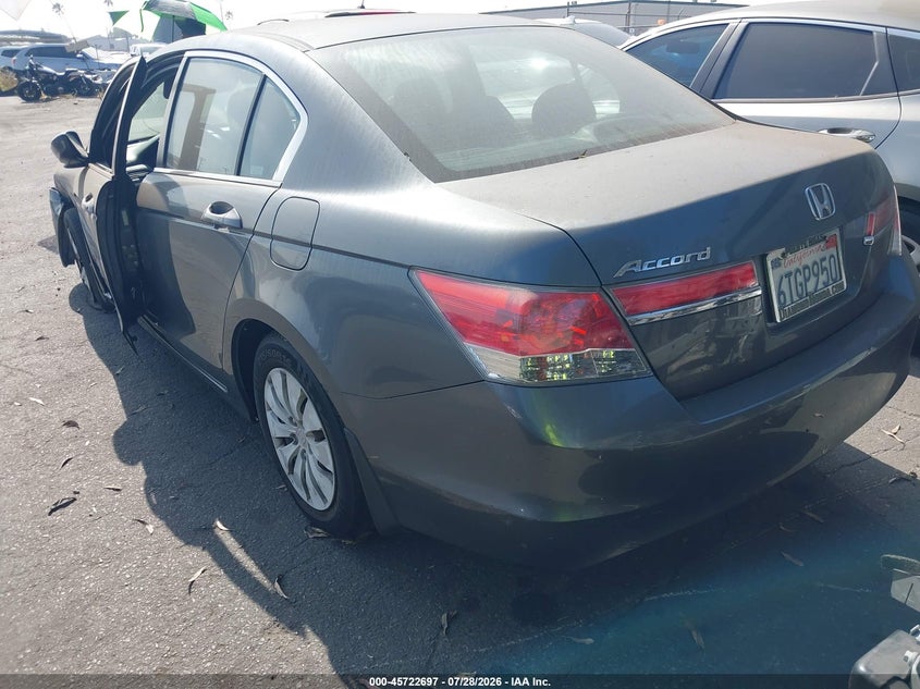 2012 Honda Accord VIN 1HGCP2F38CA049730 IAAI salvage auction — LEFT FRONT, Salvage Certificate (California), sold $1,750 on 2026-08-01 (photo 3)